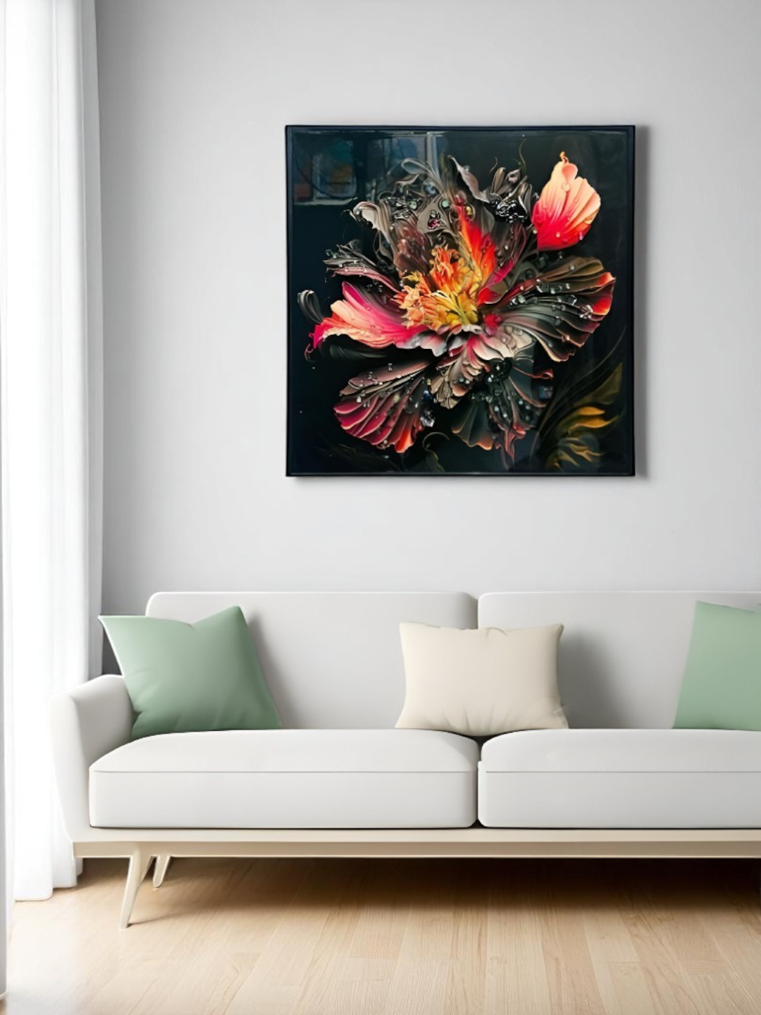 Canvas Painting Multicolour – Floral Print