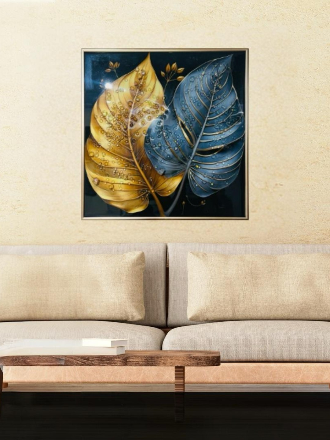 Canvas Painting Prussian Blue