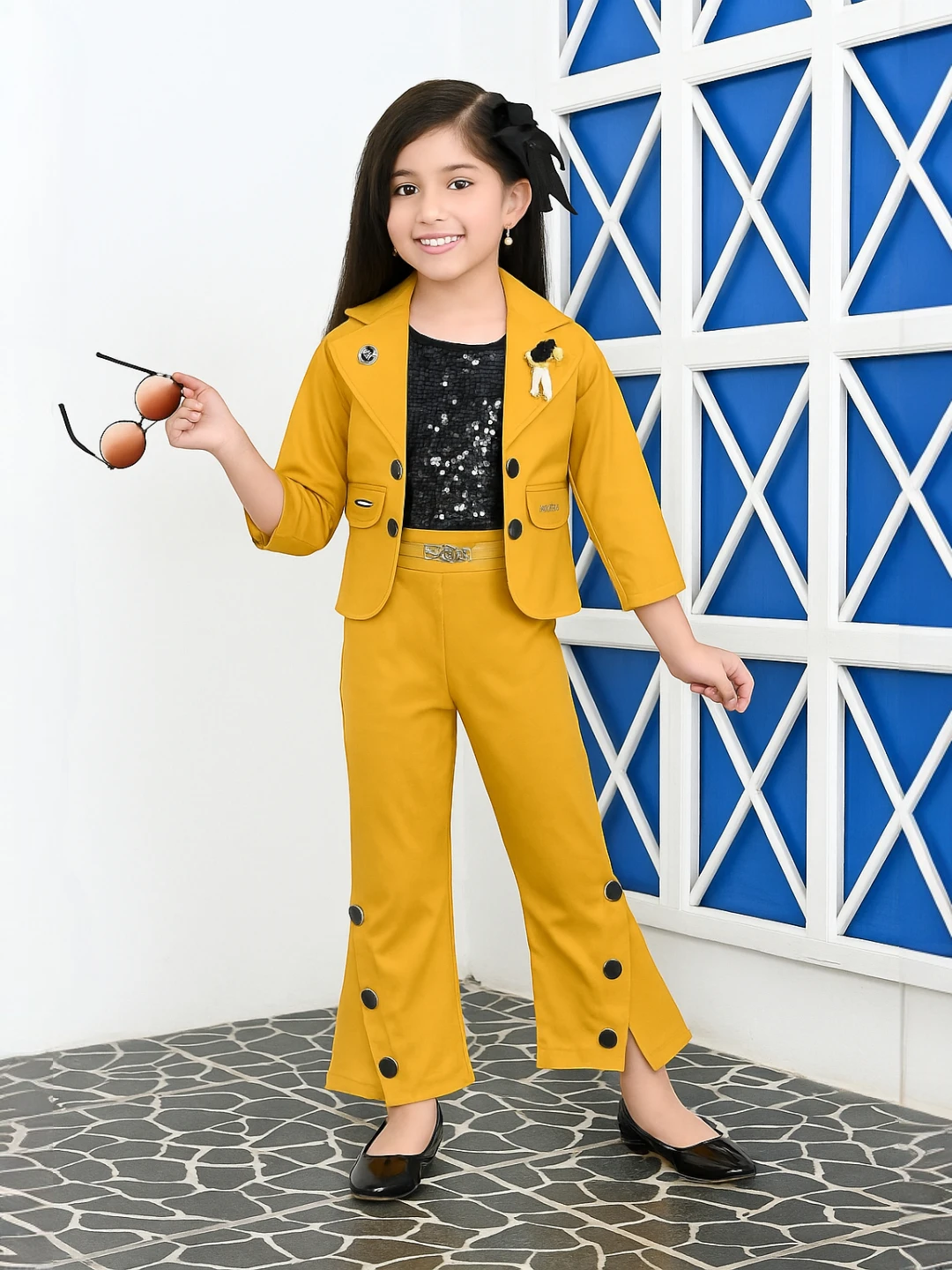 Girls' Clothing Set Mustard