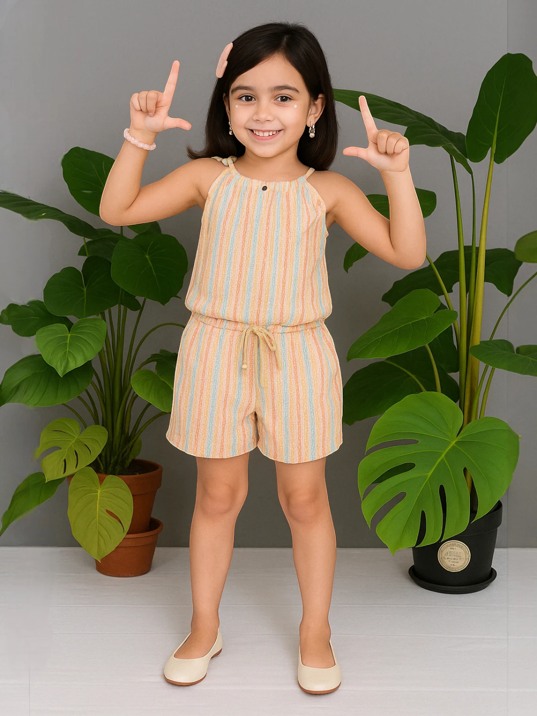 Girls' Premium Fabric Clothing Set Multicolour – Ready to Wear
