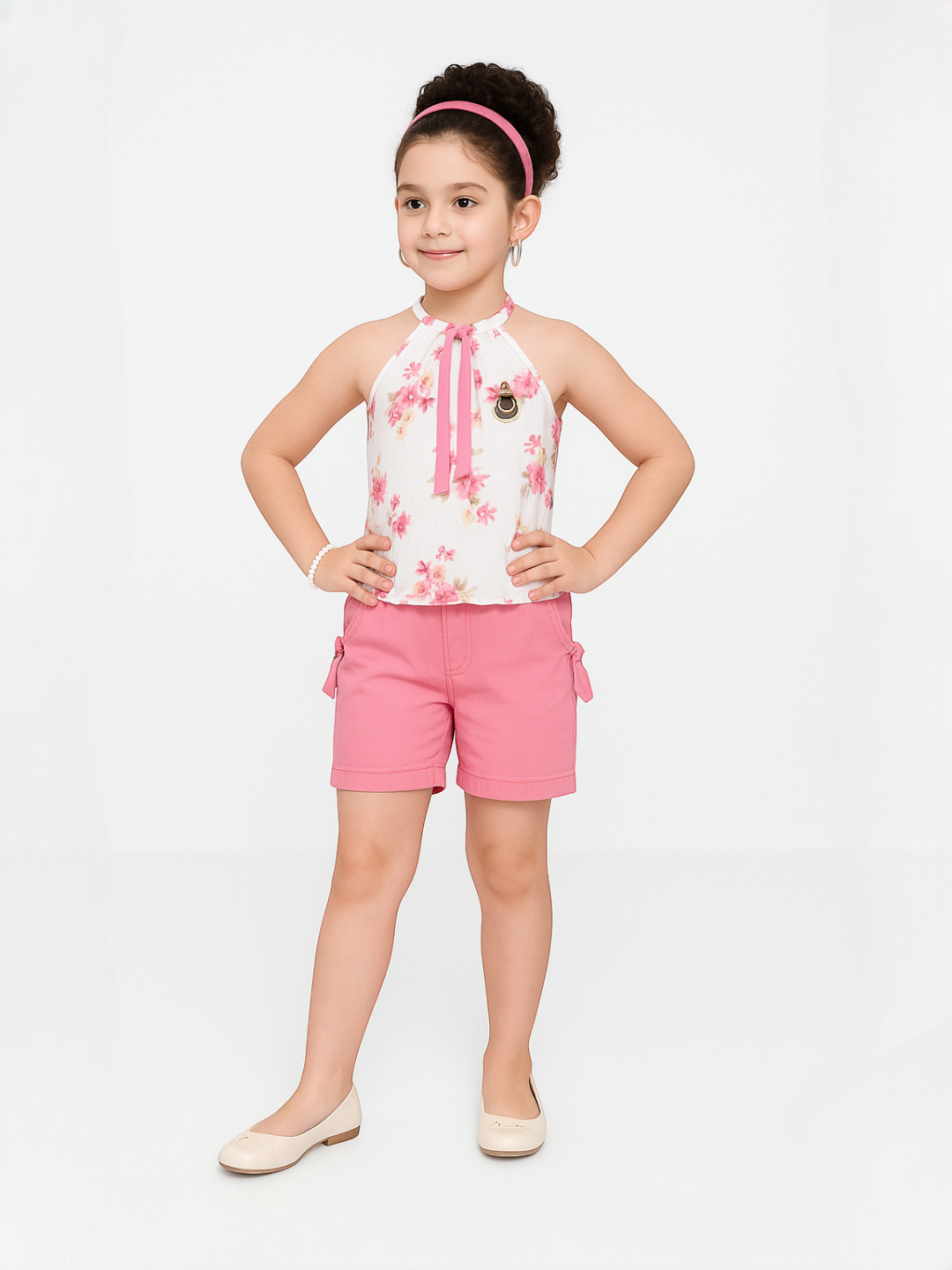 Girls' Rayon Clothing Set Pink – Ready to Wear