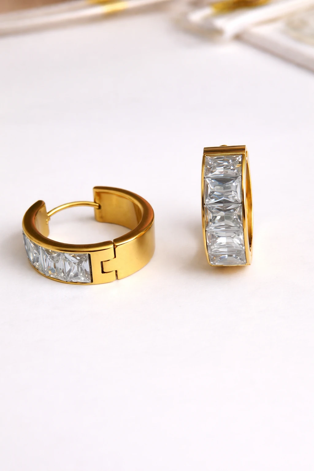 Women's Stainless Steel Earrings Gold