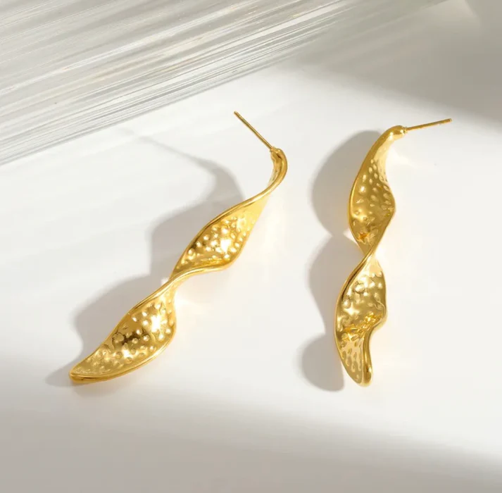 Women's Stainless Steel Earrings Gold