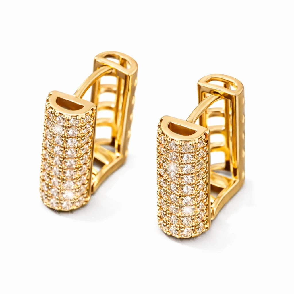 Women's Stainless Steel Earrings Gold