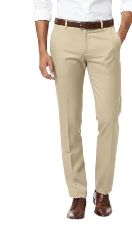Men's Cotton Trousers Navy Blue – Formal