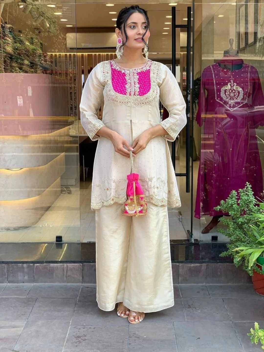 White Embroidered Co-Ord Set
