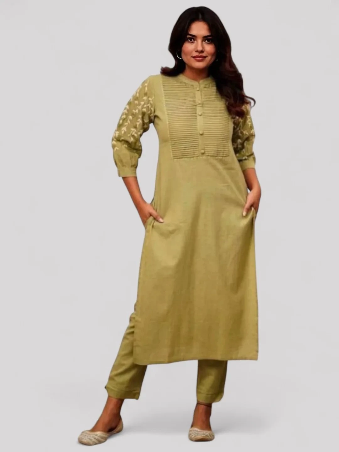 Green Cotton Co-Ord Set