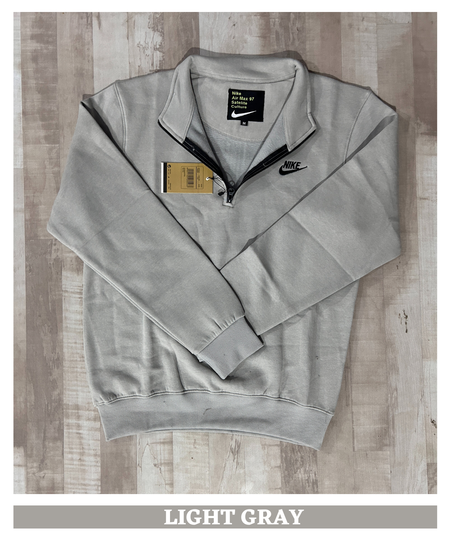 Premium Quality 100% Cotton Fleece Half Zipper SweatShirt ( 325 GSM) — view 4
