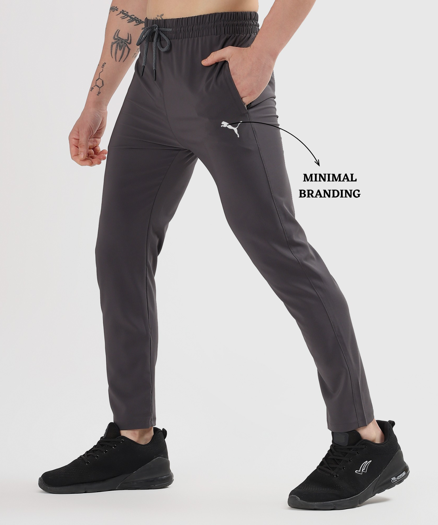 Imported Ns Parachute Lycra Trackpant (15% Lycra 145 GSM) — view 3