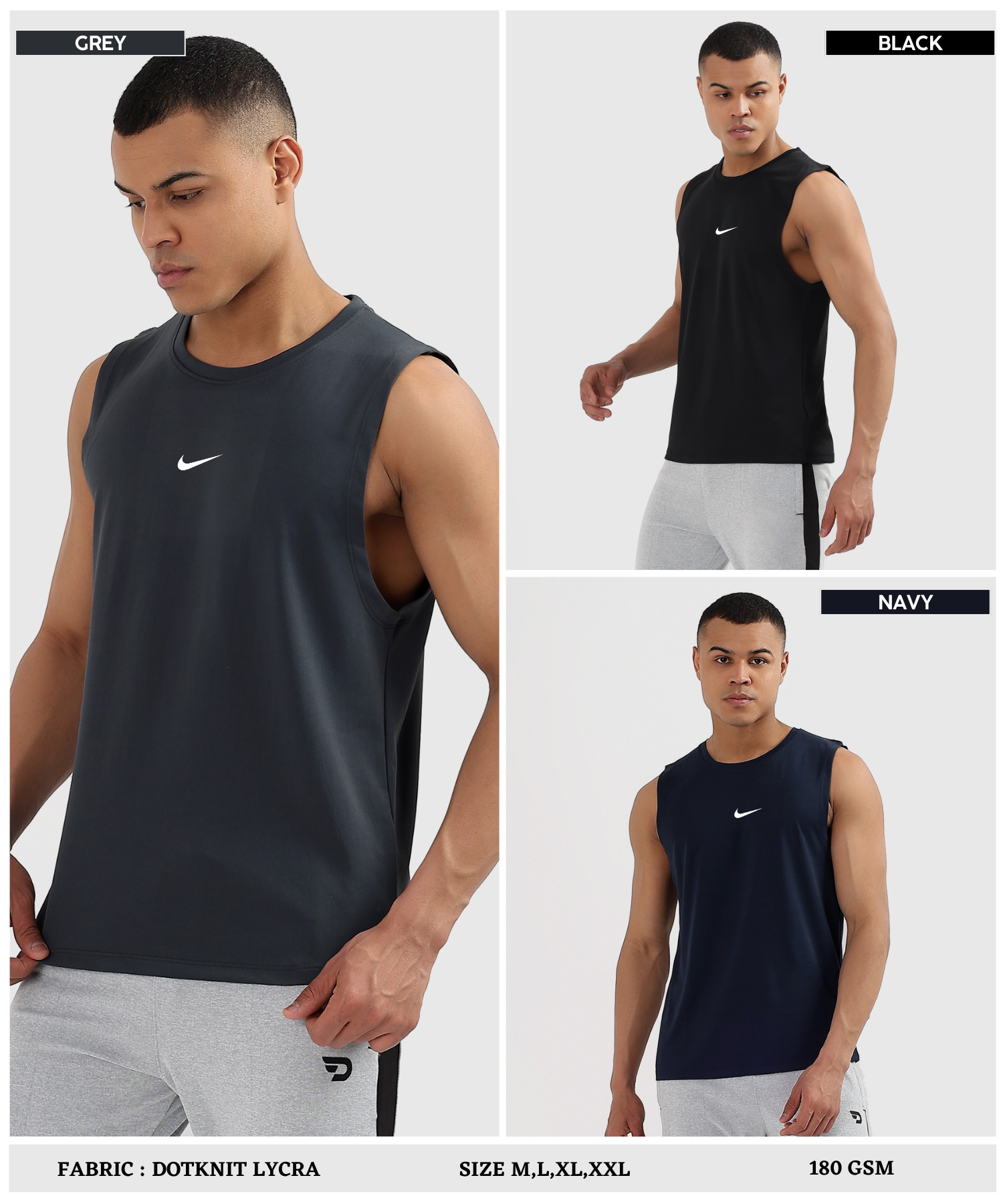 Imported Dotknit Lycra Sando (GSM 180) — view 8