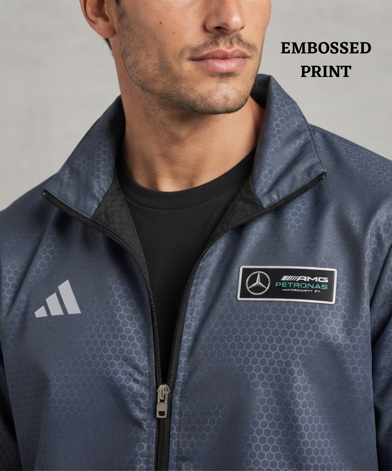 Imported Premium Quality TPU Embossed Windcheater With Inner Lining | Dual Branding Logo | GSM 350 | Regular Fit — view 3