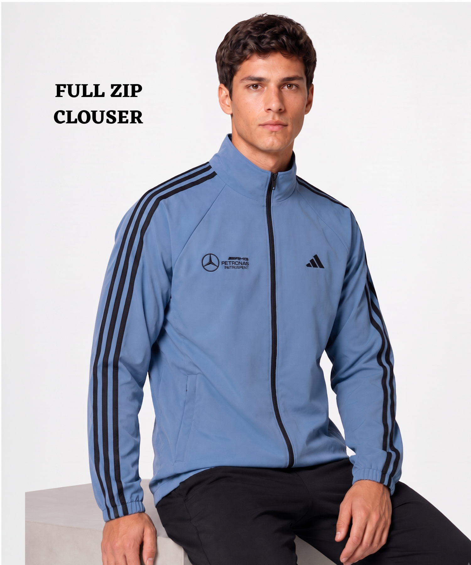 Men's Premium Imported Nylon crush Lycra Sports Jacket | Without Inner Fabric — view 10