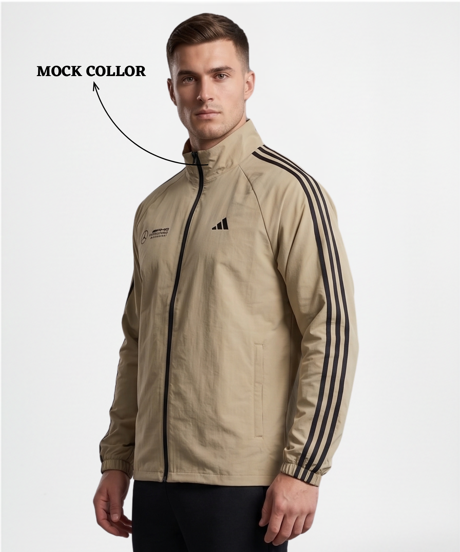 Men's Premium Imported Nylon crush Lycra Sports Jacket | Without Inner Fabric — view 7