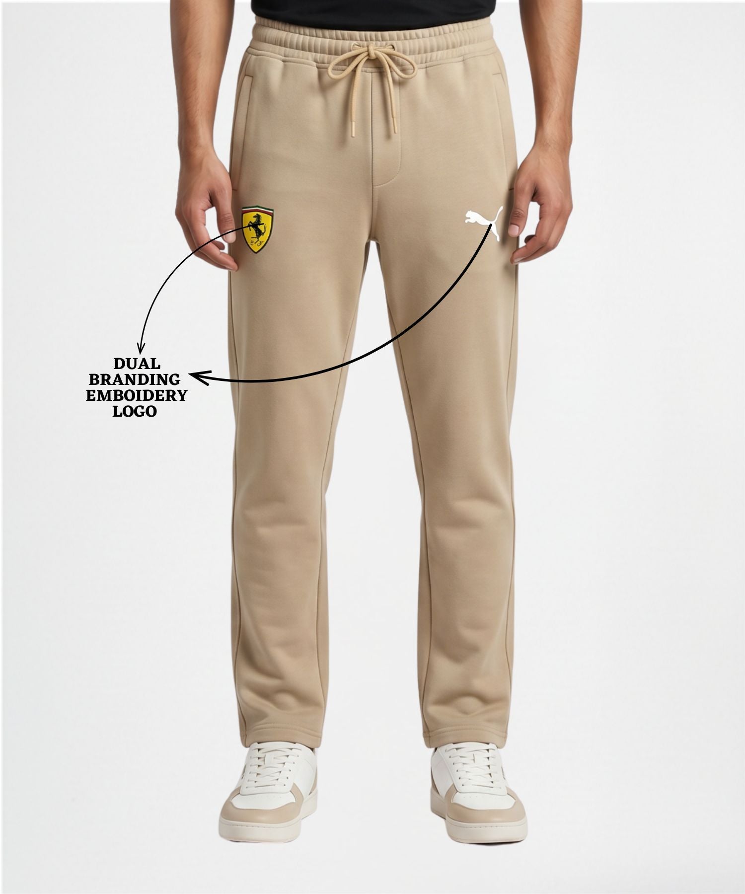 Premium Quality 100% Cotton Trackpant (GSM 250) | Slim Fit | Dual Side Emboidery — view 5