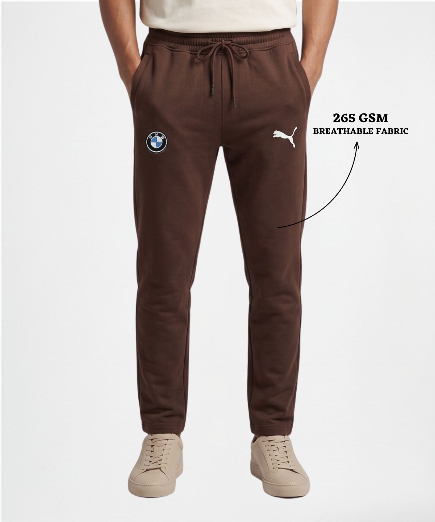 Premium Quality 100% Cotton Trackpant (GSM 250) | Dual Side Emboidery — view 2