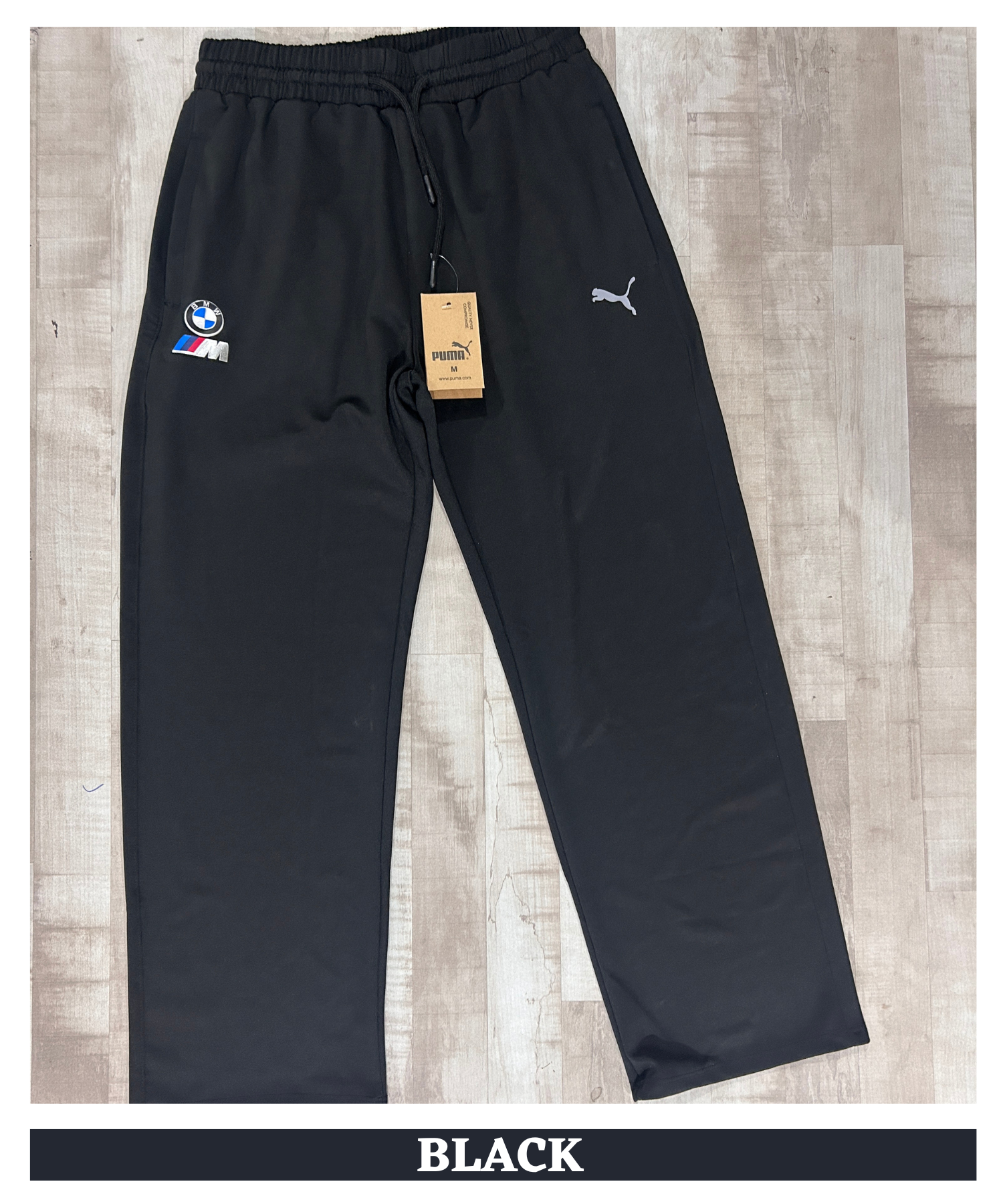 Imported Poly Cotton Lycra TrackPant (GSM 250) | Dual Branding Logo | Straight Fit — view 2