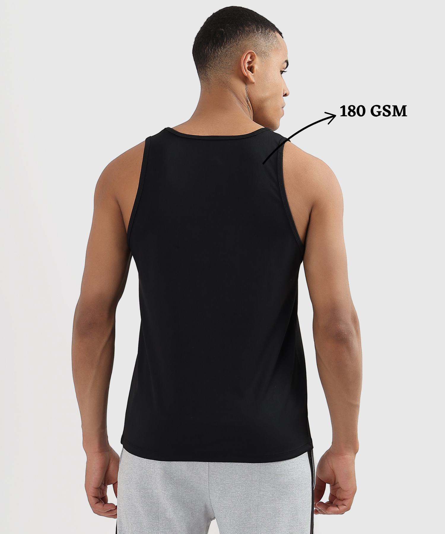Imported Dotknit Lycra Sando (GSM 180) | Cut Sleeve — view 3