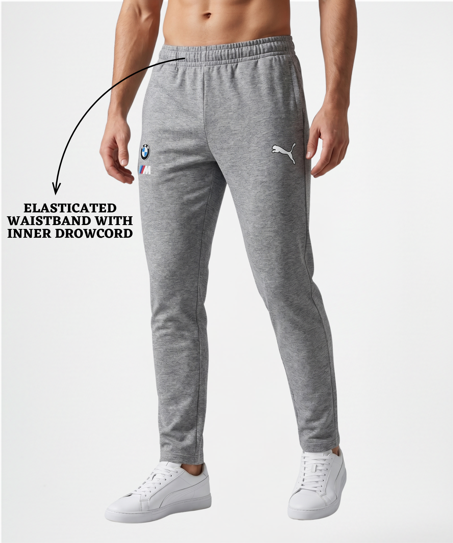 Imported Poly Cotton Lycra TrackPant (GSM 250) | Dual Branding Logo | Slim Fit — view 4