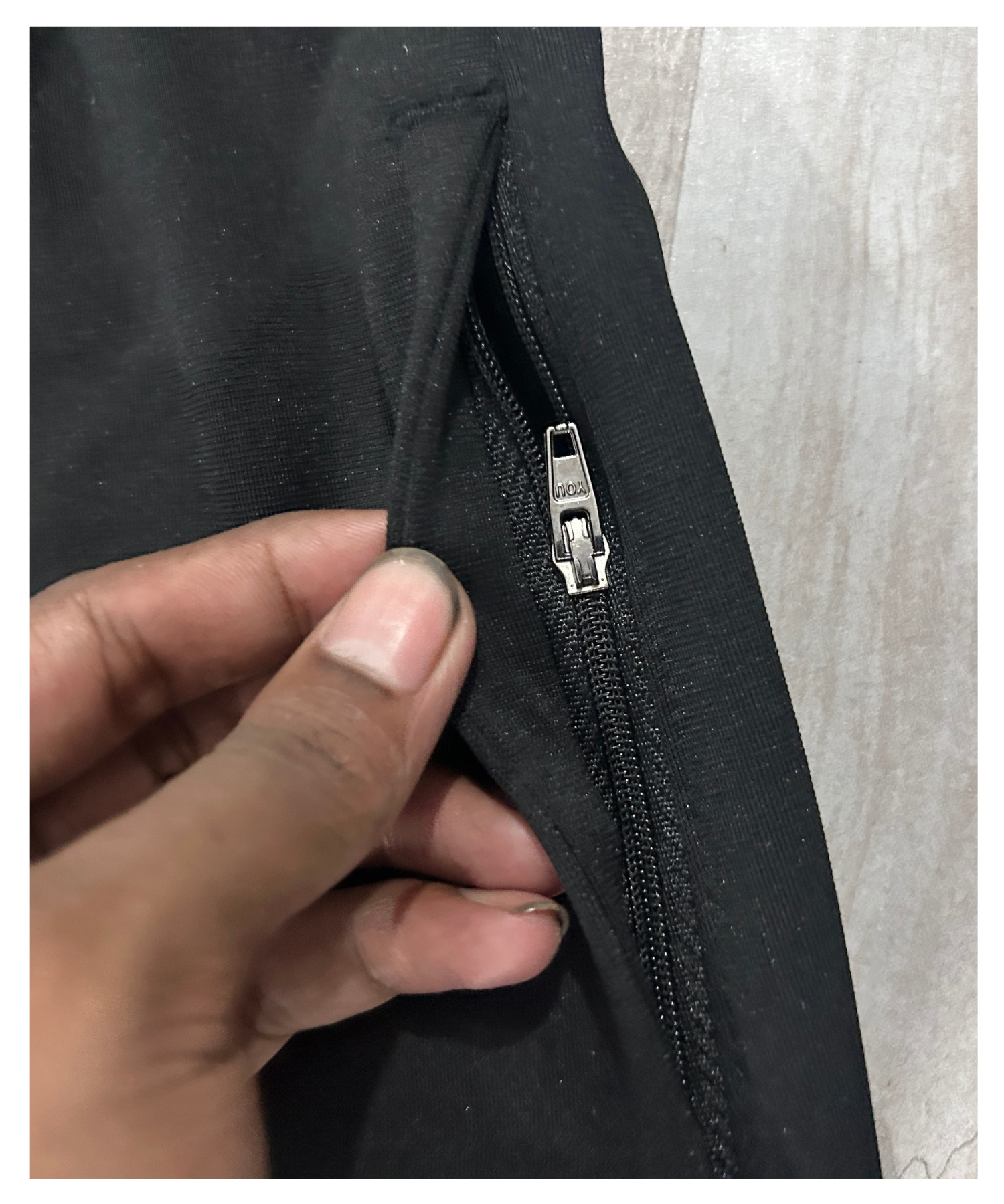 Imported Poly Cotton Lycra TrackPant (GSM 250) | Dual Branding Logo | Straight Fit — view 6