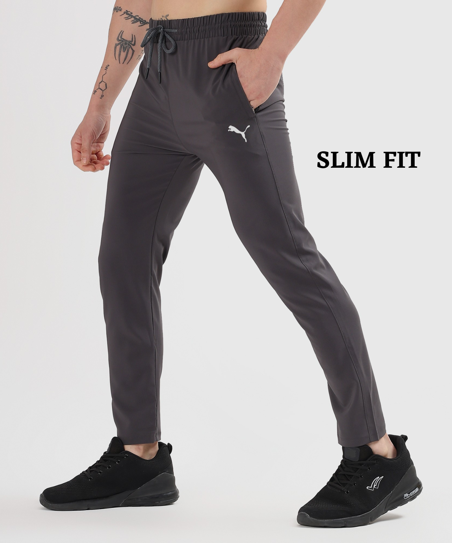 Imported Ns Parachute Lycra Trackpant (15% Lycra 145 GSM) — view 7