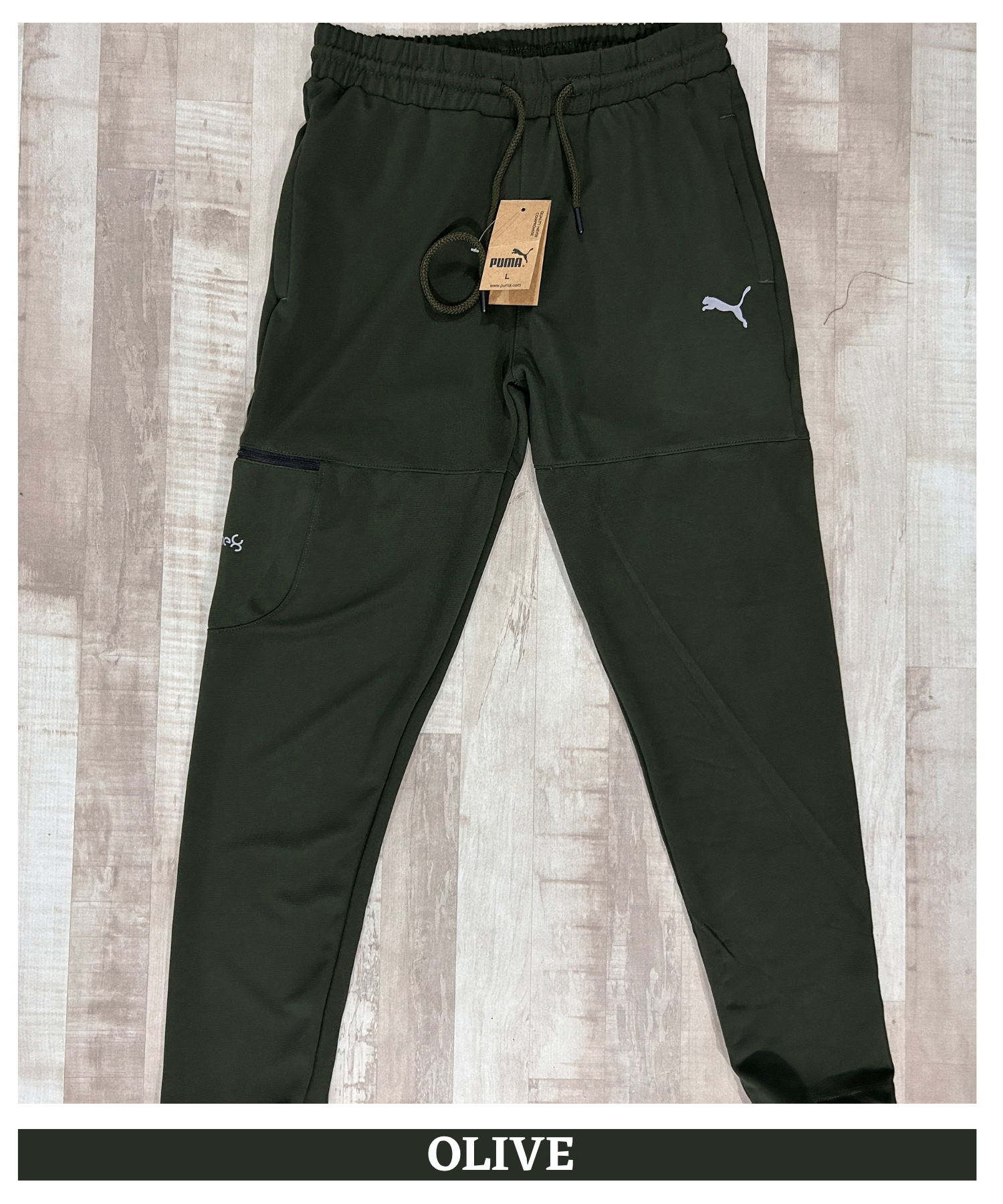 Imported Dobby Lycra Trackpant Knee Zip Pocket | GSM 250 | Slim Fit — view 5