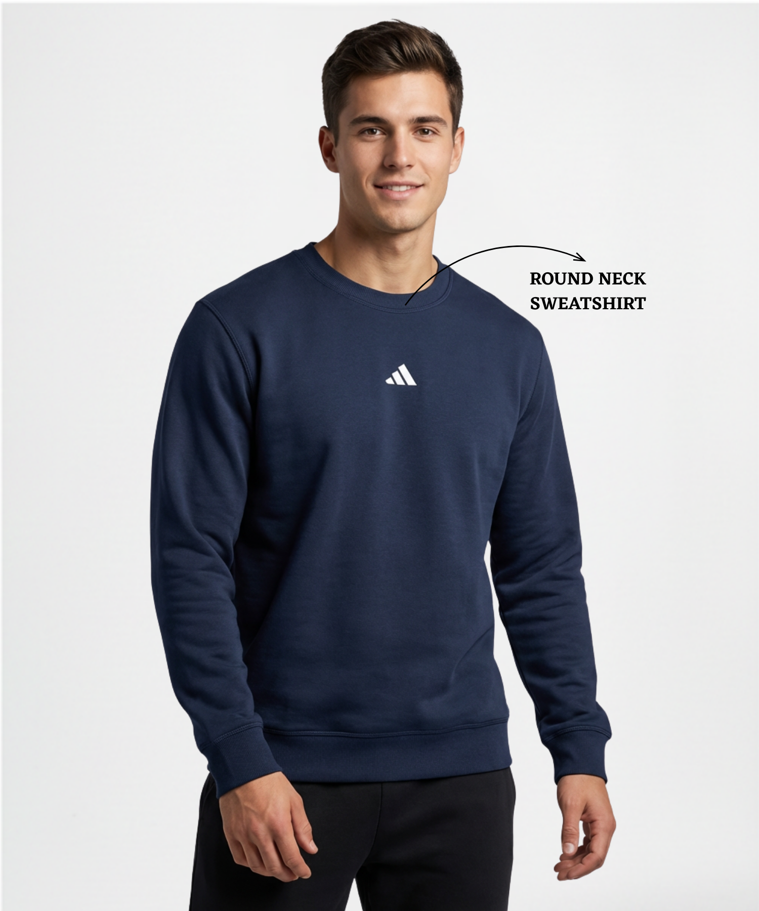 Premium Quality 3 Thread Cotton Lycra Sweatshirt (GSM 350) — view 3