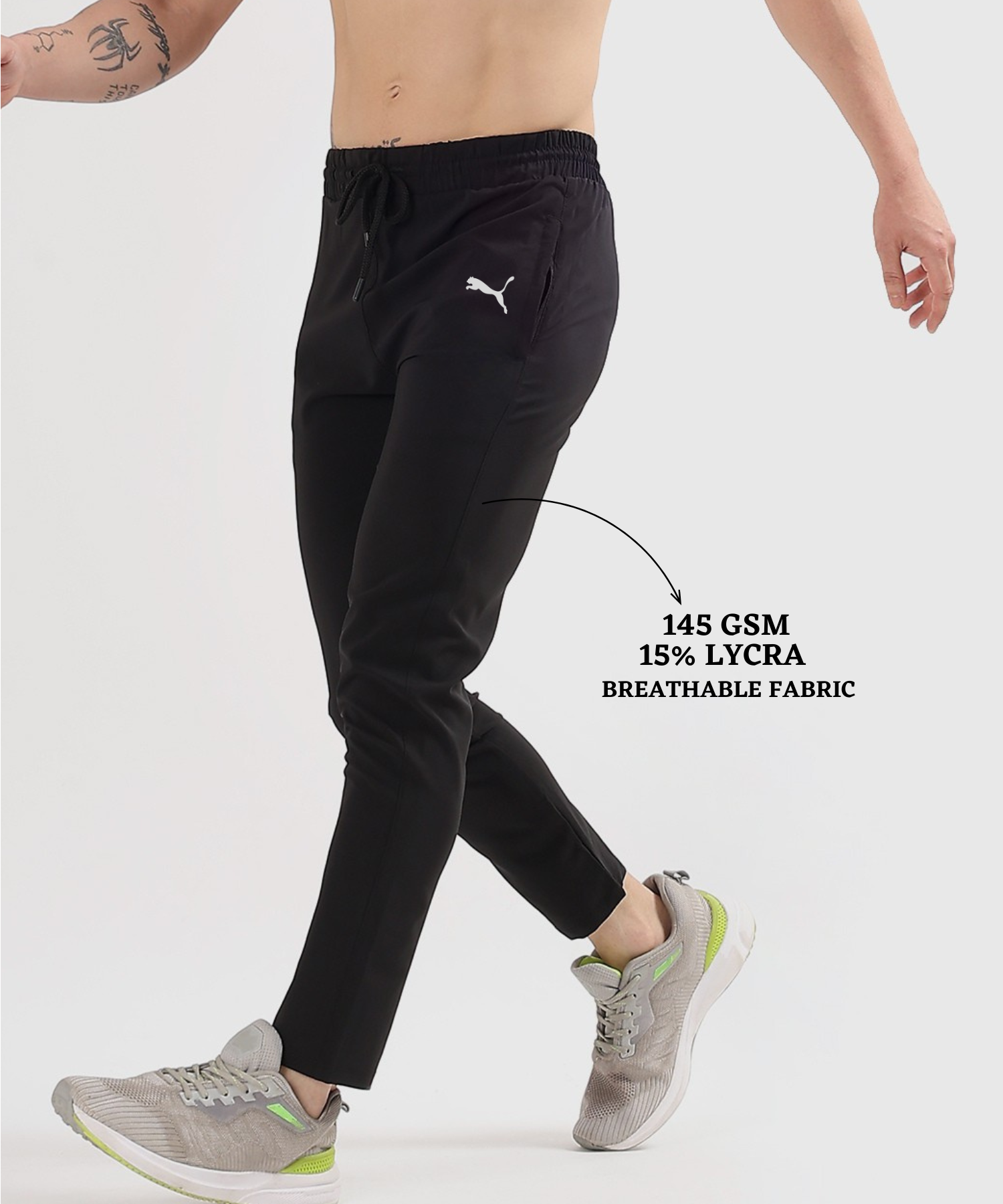 Imported Ns Parachute Lycra Trackpant (15% Lycra 145 GSM) — view 11
