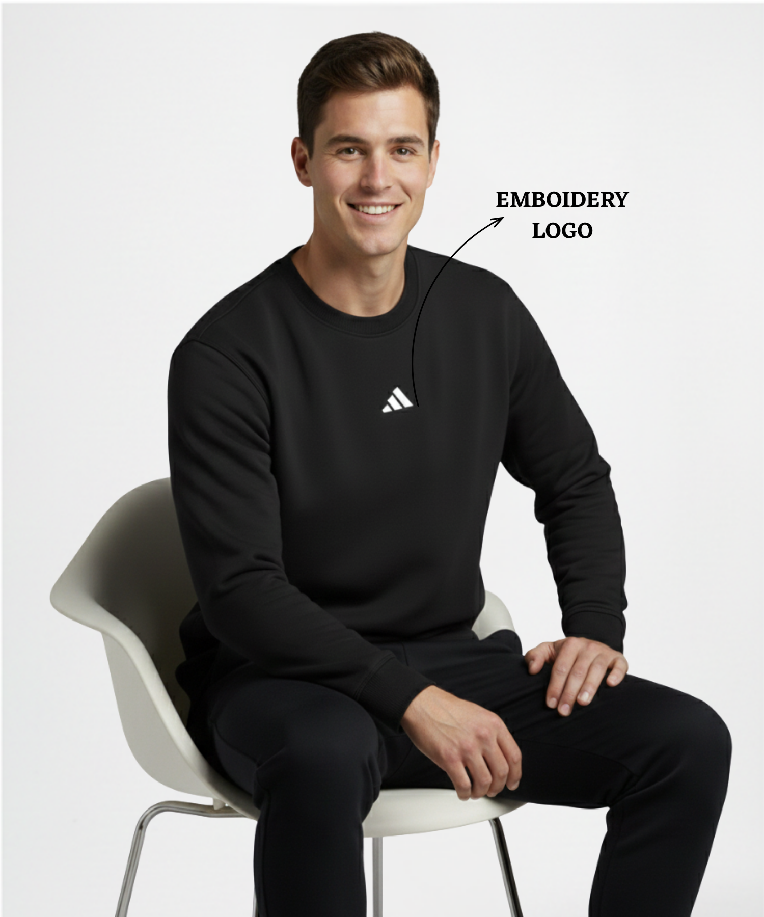 Premium Quality 3 Thread Cotton Lycra Sweatshirt (GSM 350) — view 5