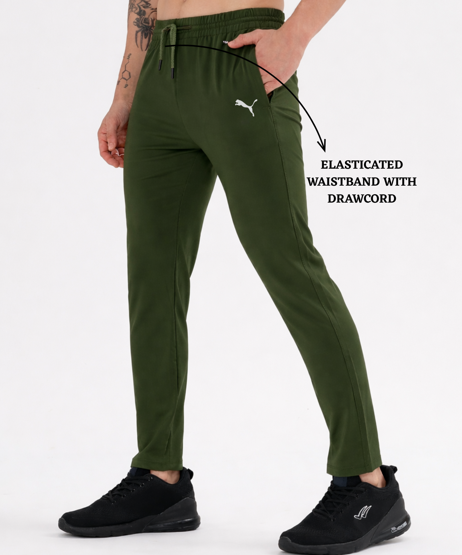 Imported Ns Parachute Lycra Trackpant (15% Lycra 145 GSM) — view 5
