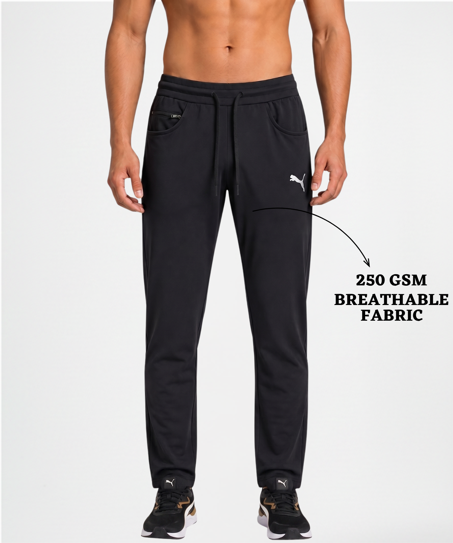 Imported 4way Taiwan Lycra TrackPant | GSM 250 | Slim Fit — view 2