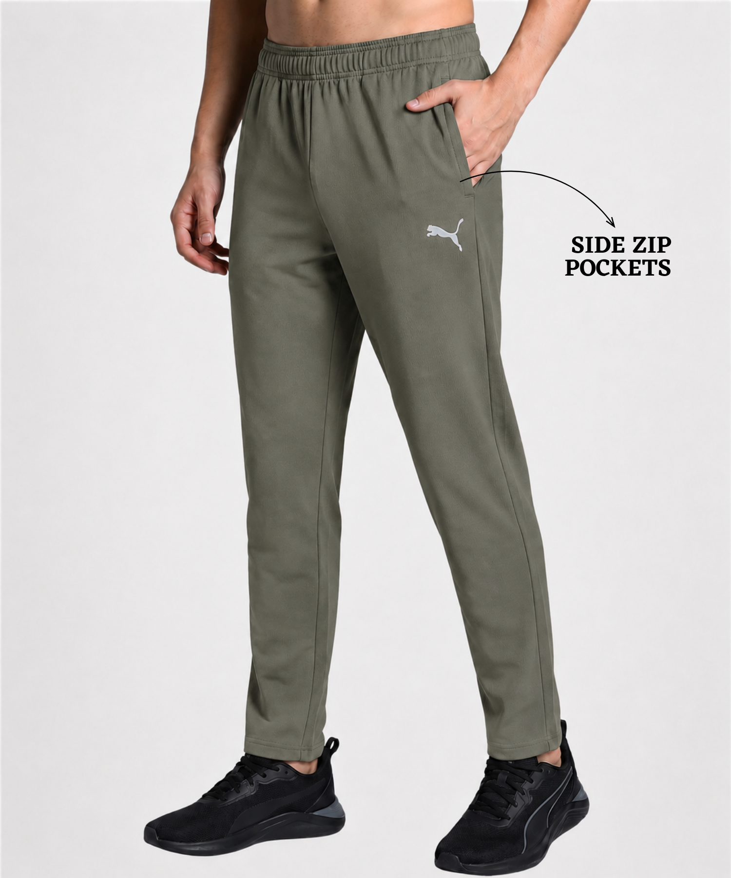 Imported Dobby Lycra TrackPan | GSM 250 | Slim Fit — view 6