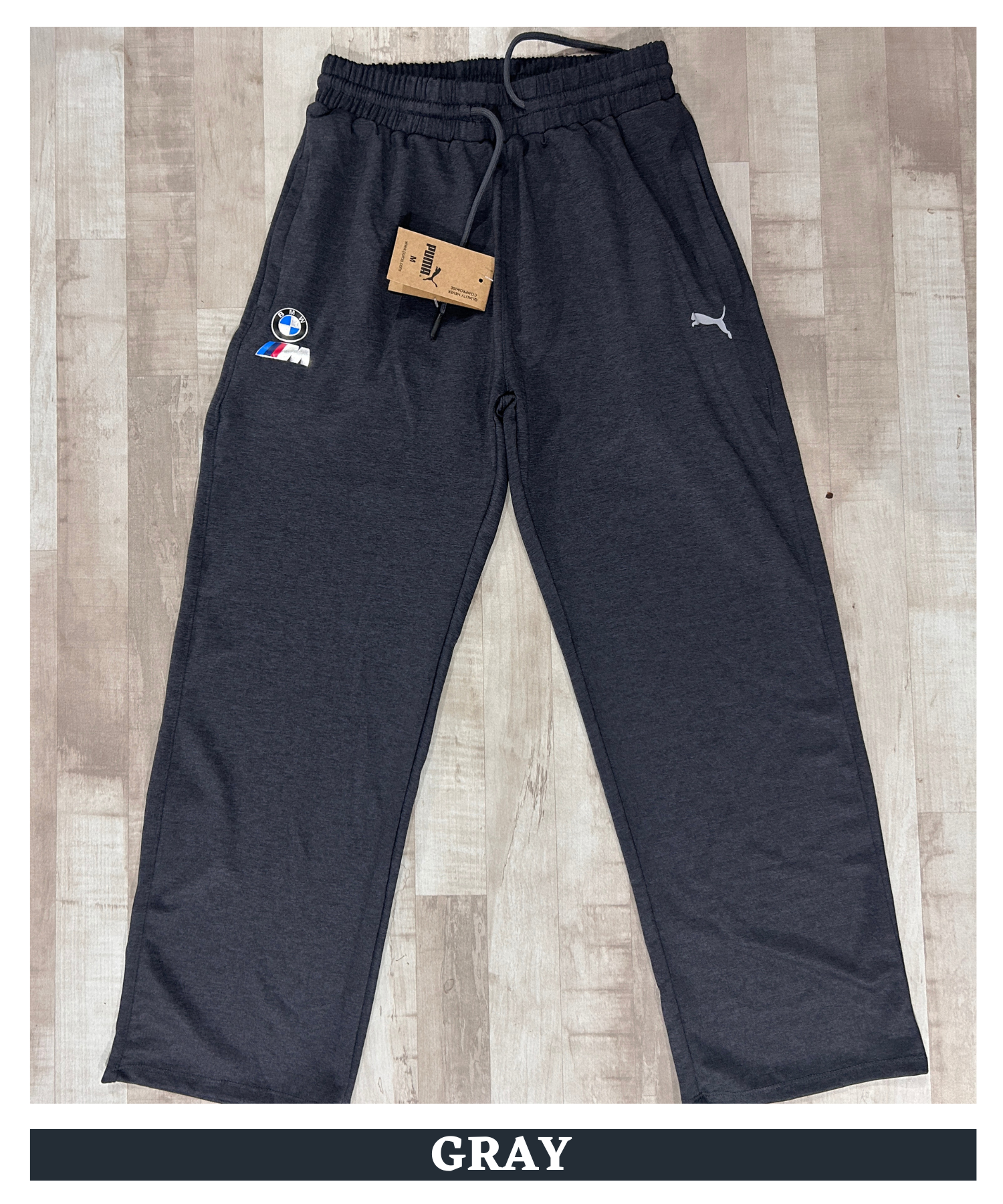 Imported Poly Cotton Lycra TrackPant (GSM 250) | Dual Branding Logo | Straight Fit — view 4