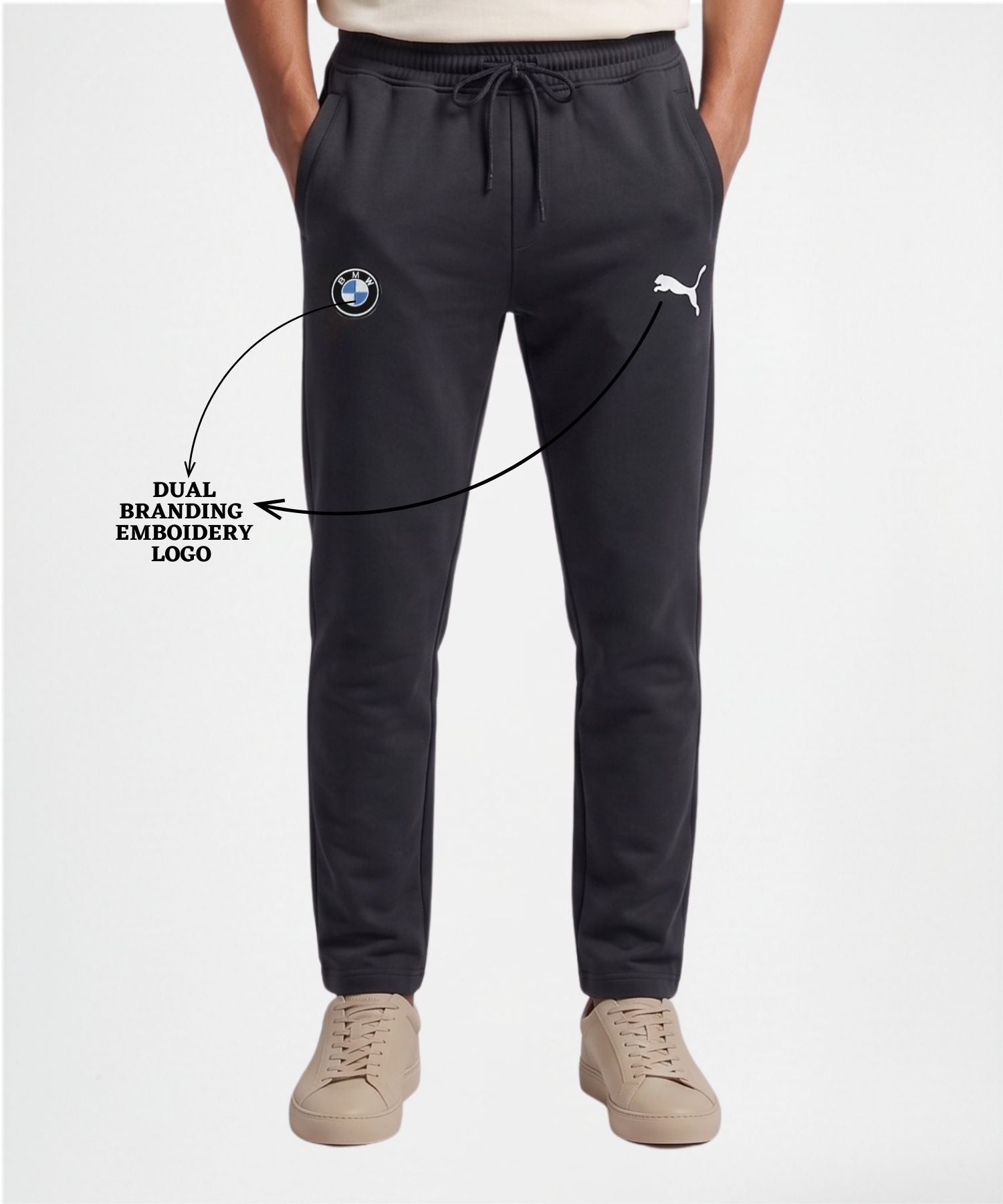 Premium Quality 100% Cotton Trackpant (GSM 250) | Dual Side Emboidery — view 5