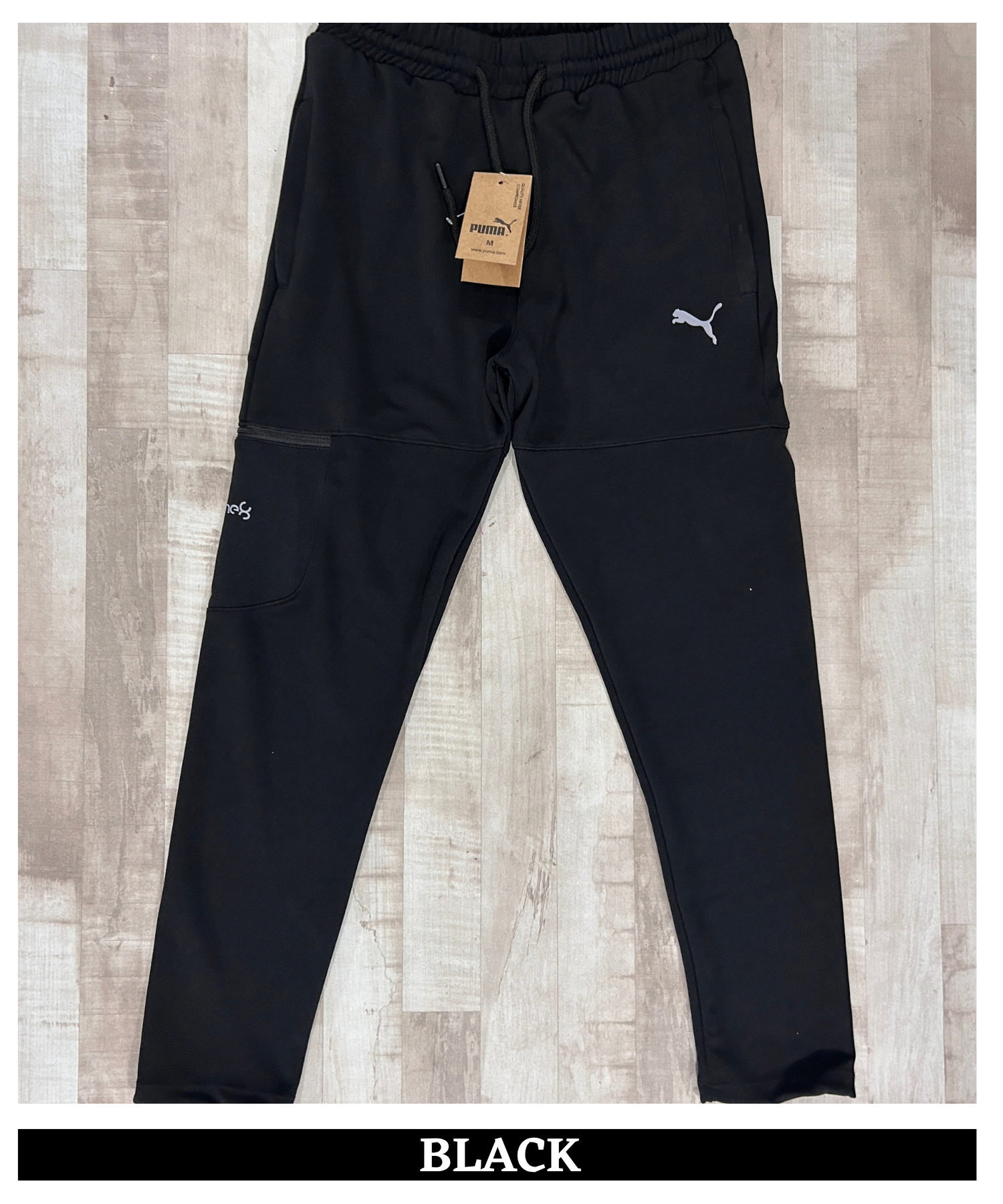 Imported Dobby Lycra Trackpant Knee Zip Pocket | GSM 250 | Slim Fit — view 12