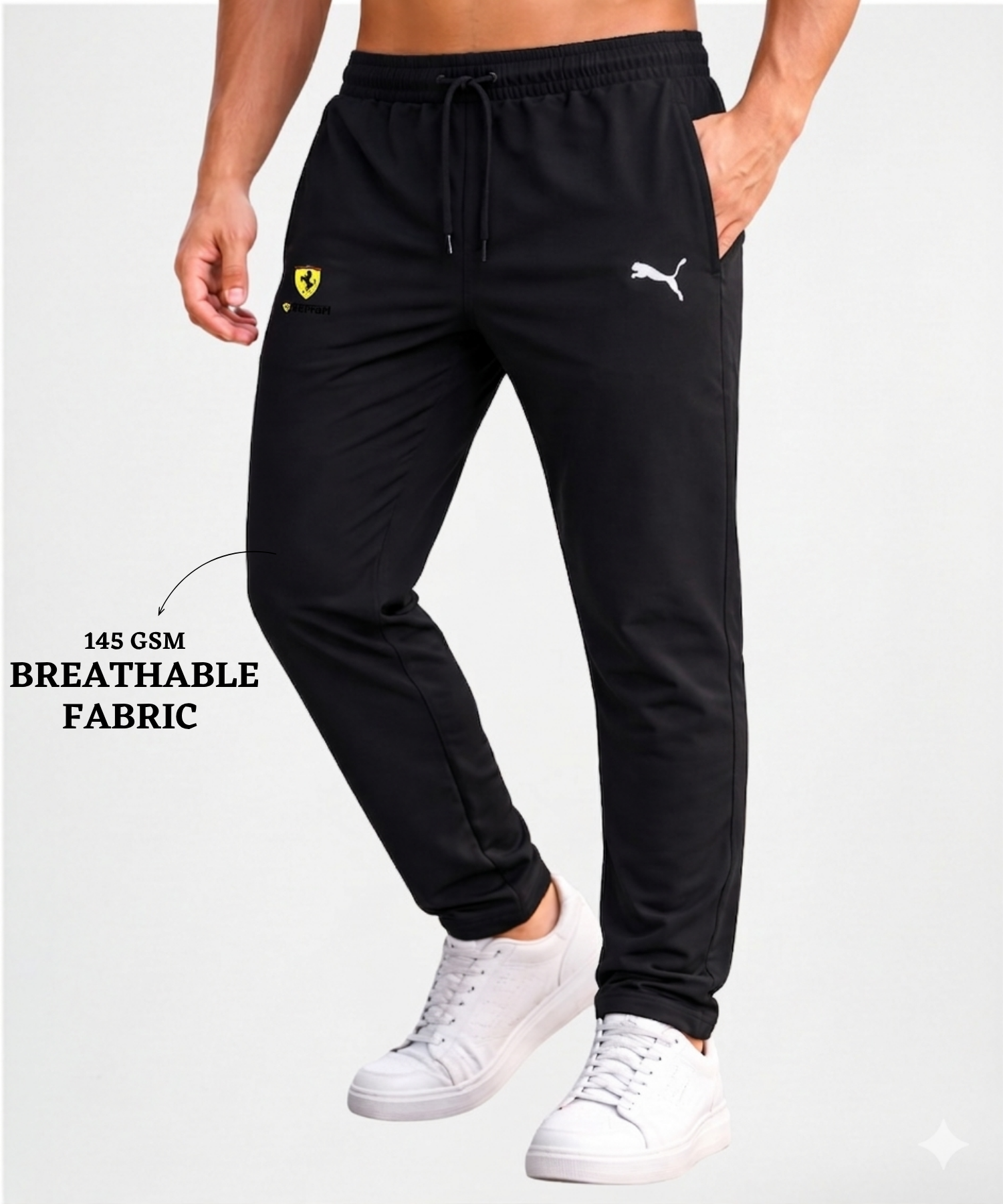 Imported Ns Parachute Lycra TrackPant (15% Lycra 145 GSM) — view 8