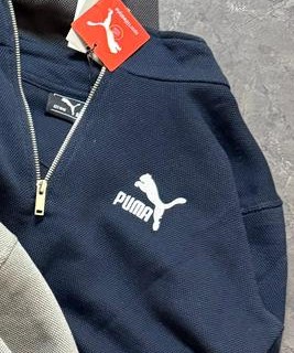 Premium Cotton Matty Fleece Half Zipper Sweatshirt (GSM 350) — view 8