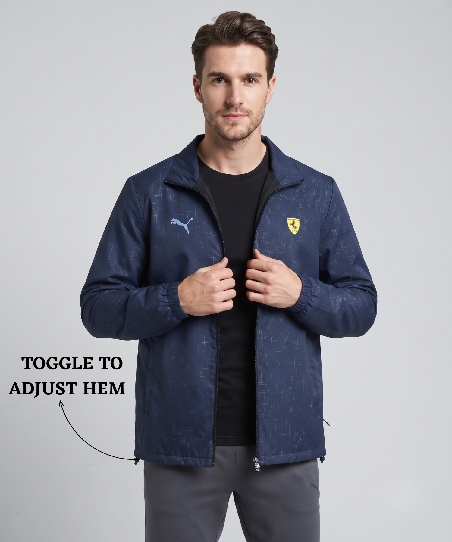 Imported Premium Quality TPU Embossed Windcheater With Inner Lining | Dual Branding Logo | GSM 350 | Regular Fit — view 3
