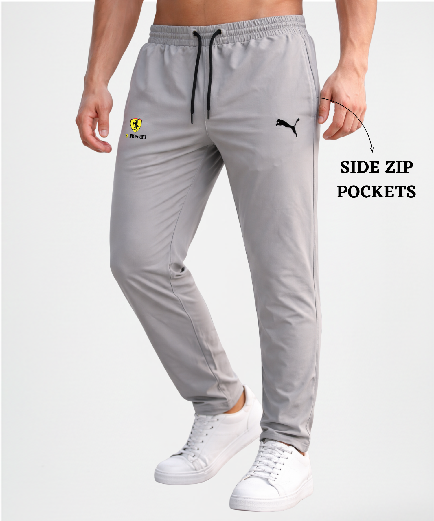 Imported Ns Parachute Lycra TrackPant (15% Lycra 145 GSM) — view 12
