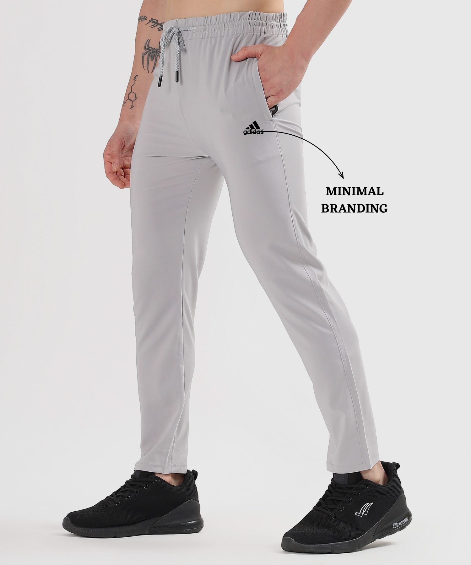 Imported Ns Parachute Lycra Trackpant (15% Lycra 145 GSM) — view 3