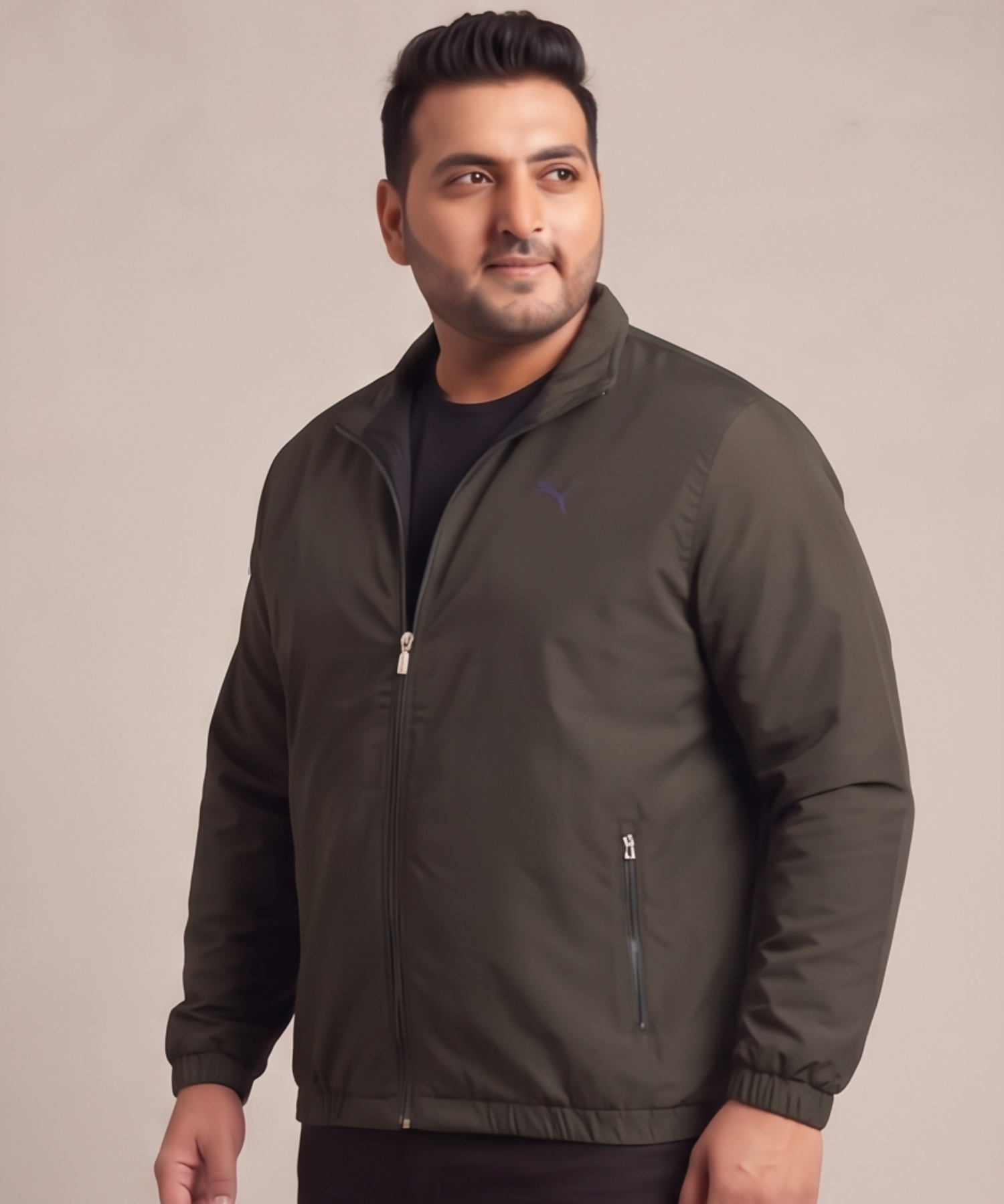 Imported Premium Feather Touch Windcheater Jackets With Inner Linning | Plus Size | 350 gsm | Regular Fit — view 6