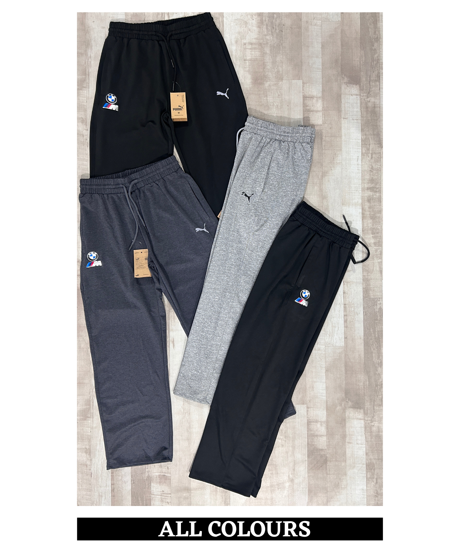 Imported Poly Cotton Lycra TrackPant (GSM 250) | Dual Branding Logo | Straight Fit — view 8
