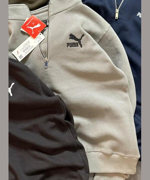 Premium Cotton Fleece Half Zipper Sweatshirt (GSM 350) — view 11