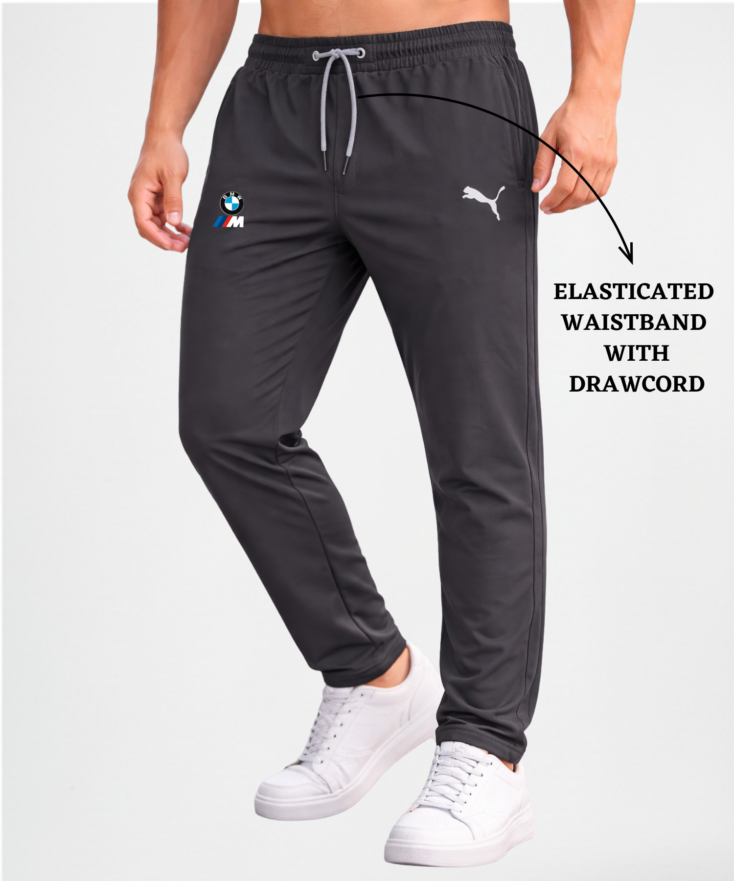 Imported Ns Parachute Lycra TrackPant (15% Lycra 145 GSM) — view 3