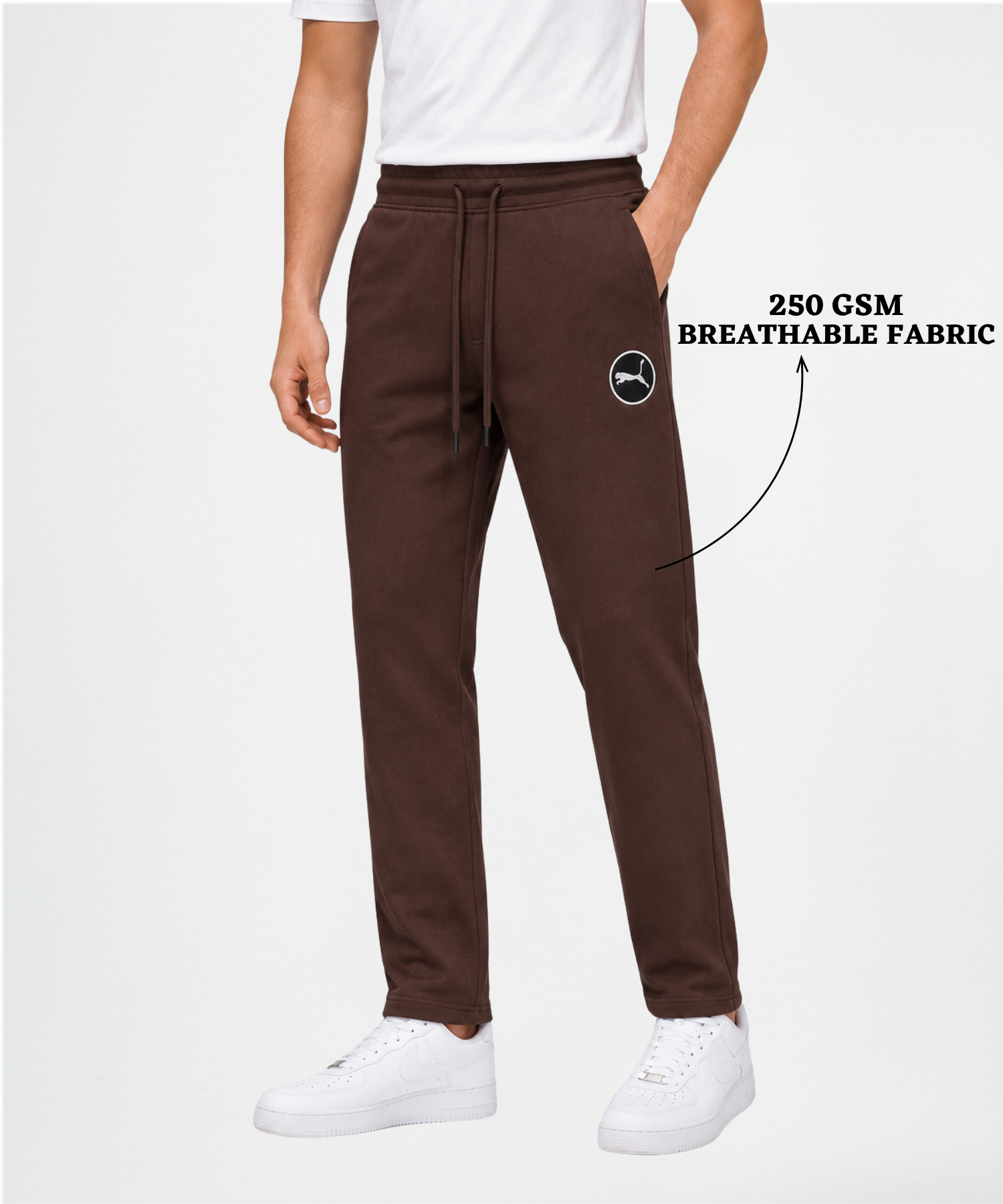 Men's Premium Quality 100% Cotton Trackpant (GSM 250) | Slim Fit — view 2