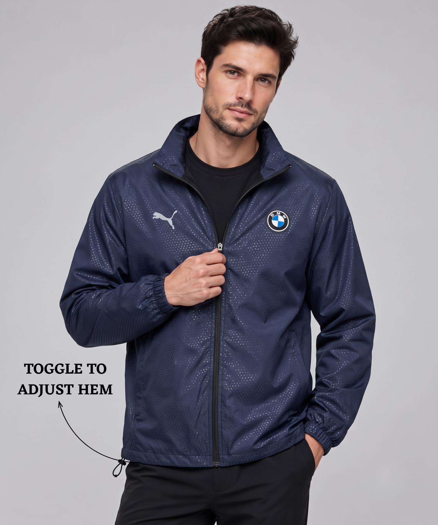 Imported Premium Quality TPU Embossed Windcheater With Inner Lining | Dual Branding Logo | GSM 350 | Regular Fit — view 6
