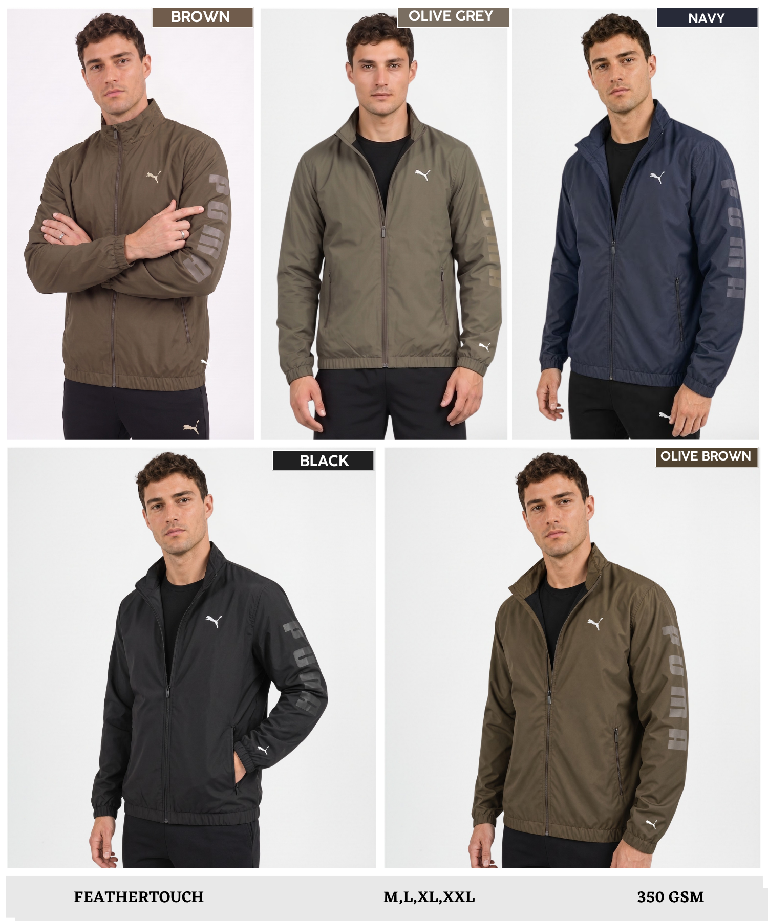 Imported Premium Feather Touch Windcheater Jackets With Inner Linning | 350 gsm | Regular Fit — view 9