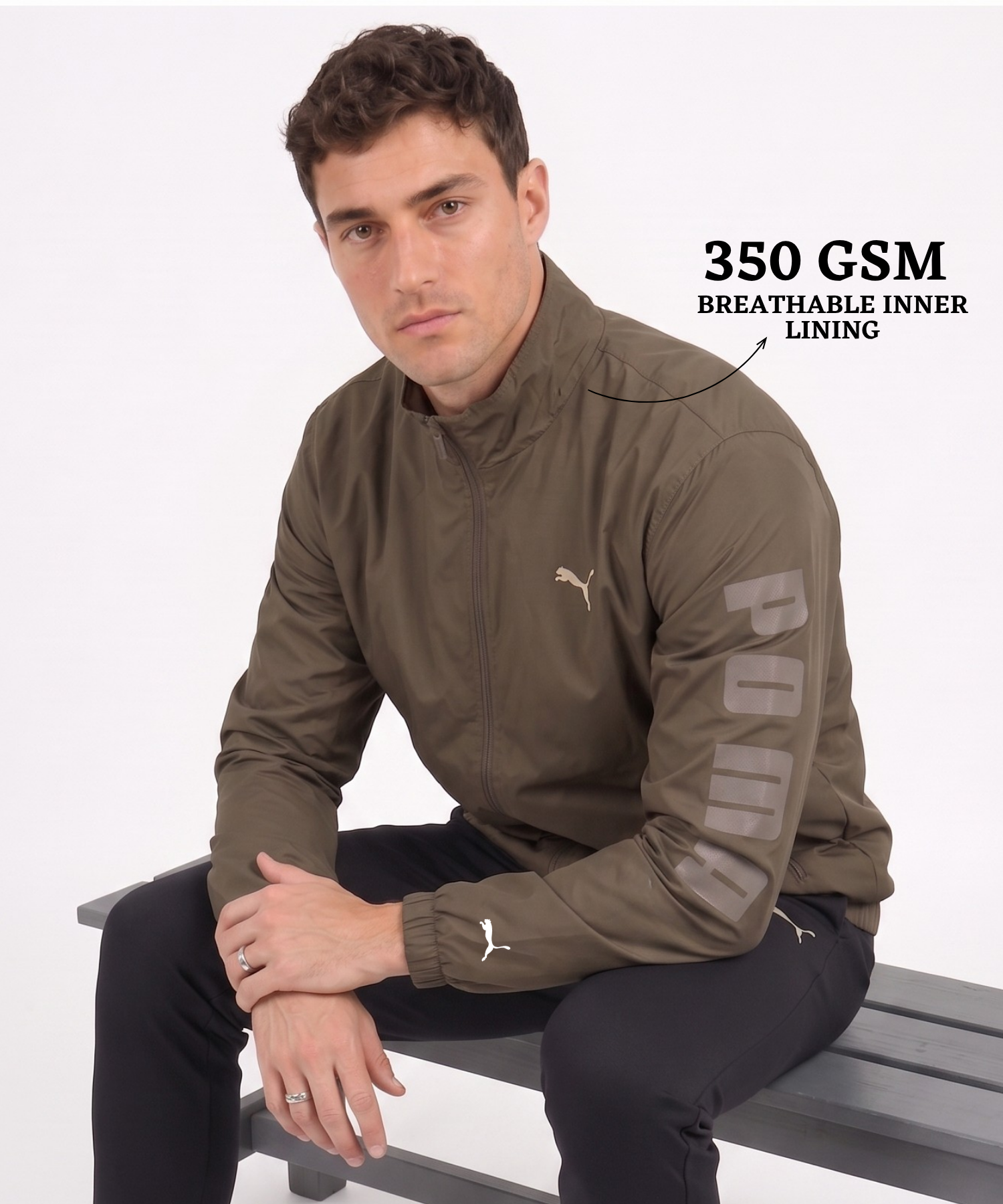 Imported Premium Feather Touch Windcheater Jackets With Inner Linning | 350 gsm | Regular Fit — view 2